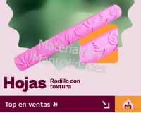 Rodillo texturizador fondant hojas follaje pasta fría
